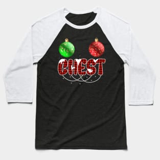 Funny Chest Nuts Couples Christmas Chestnuts Baseball T-Shirt